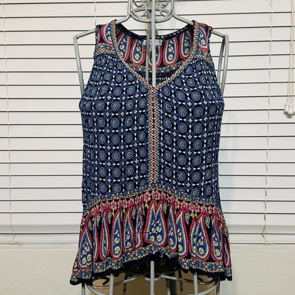 Patrons of Peace Venice Sleeveless Top. Medium